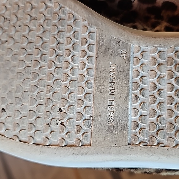 Isabel Marant Bart Calf Hair low top leopard sneakers - Picture 9 of 10